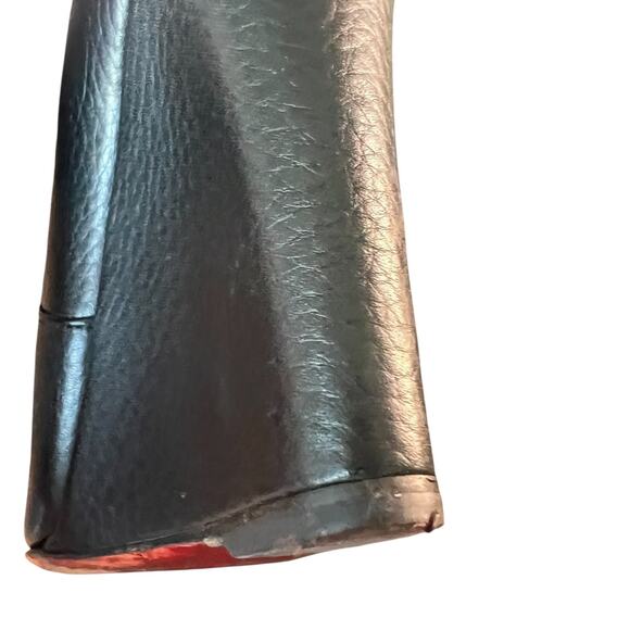 Christian Louboutin Civiliza 100 Black Leather Wedge Knee High Boots Size 37 - Picture 11 of 16